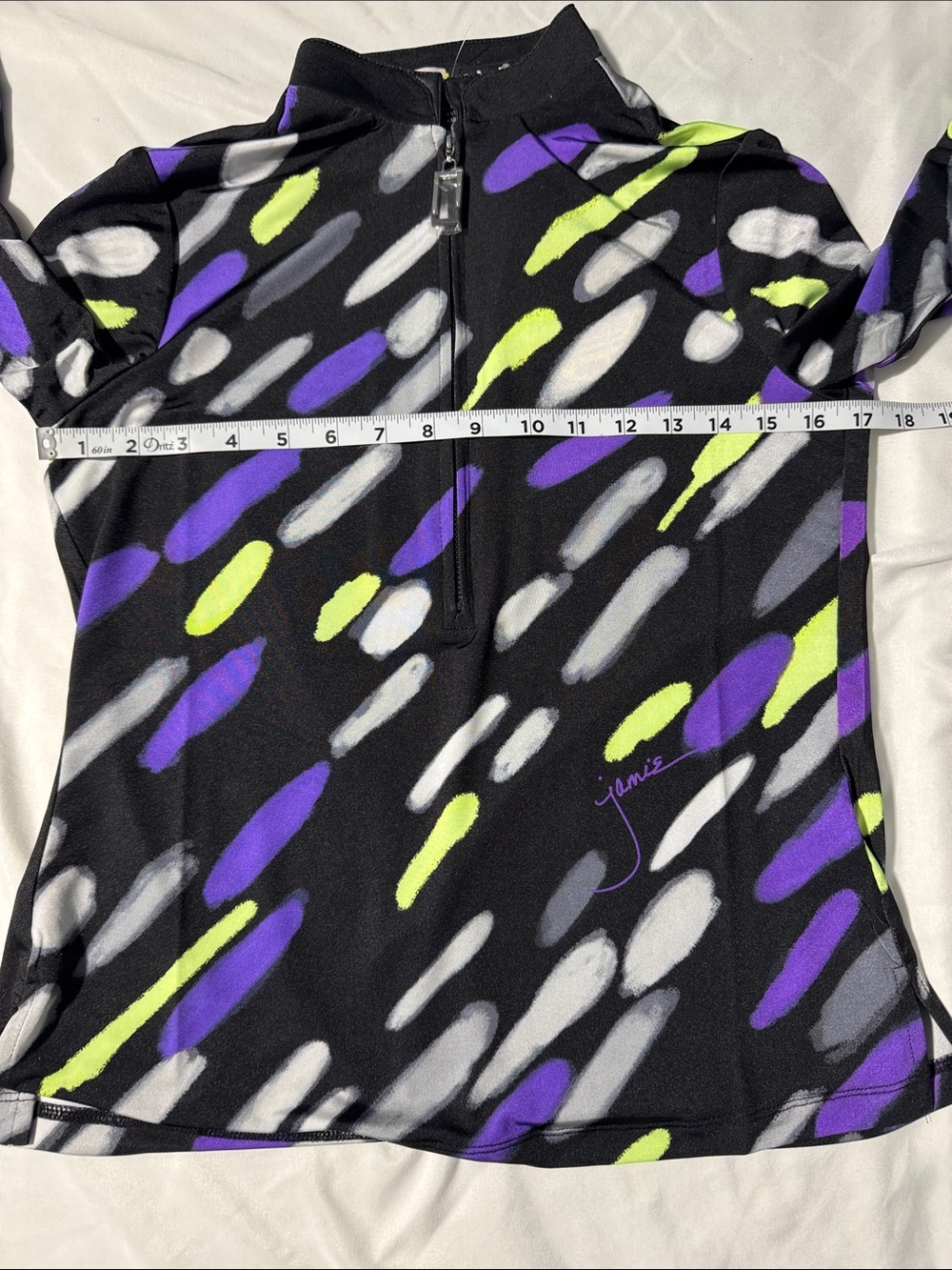NWT Jamie Sadock Sunsense SPF 50 Golf Top XS 1/4 Zip Cooltrex UV Protection - Picture 8 of 13